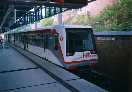 Der DT4.1 130 trug von 1999 an einige Jahre lang den Namen der Stadt Norderstedt
